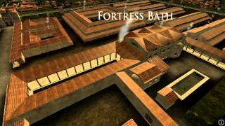 Animation of ancient Roman Fort in Caerleon Wales [upl. by Smalley]