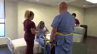 Physical Therapy Transfer Training  How To Transfer From Wheelchair To Bed [upl. by Klos]