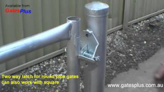 Gate Latch 2 way for round pipe and square [upl. by Eema]