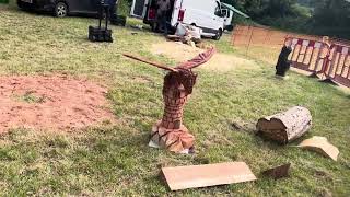 A fabulous range of wooden sculpture at Caerleon festival 2024 [upl. by Allegna]