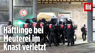 Gefängnismeuterei Polizei stürmt Knast in Thüringen  JVA Untermaßfeld [upl. by Sidran515]